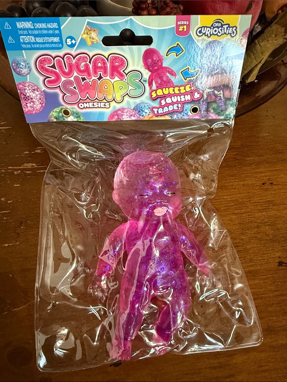 Sugar swaps onesies pink glitter baby